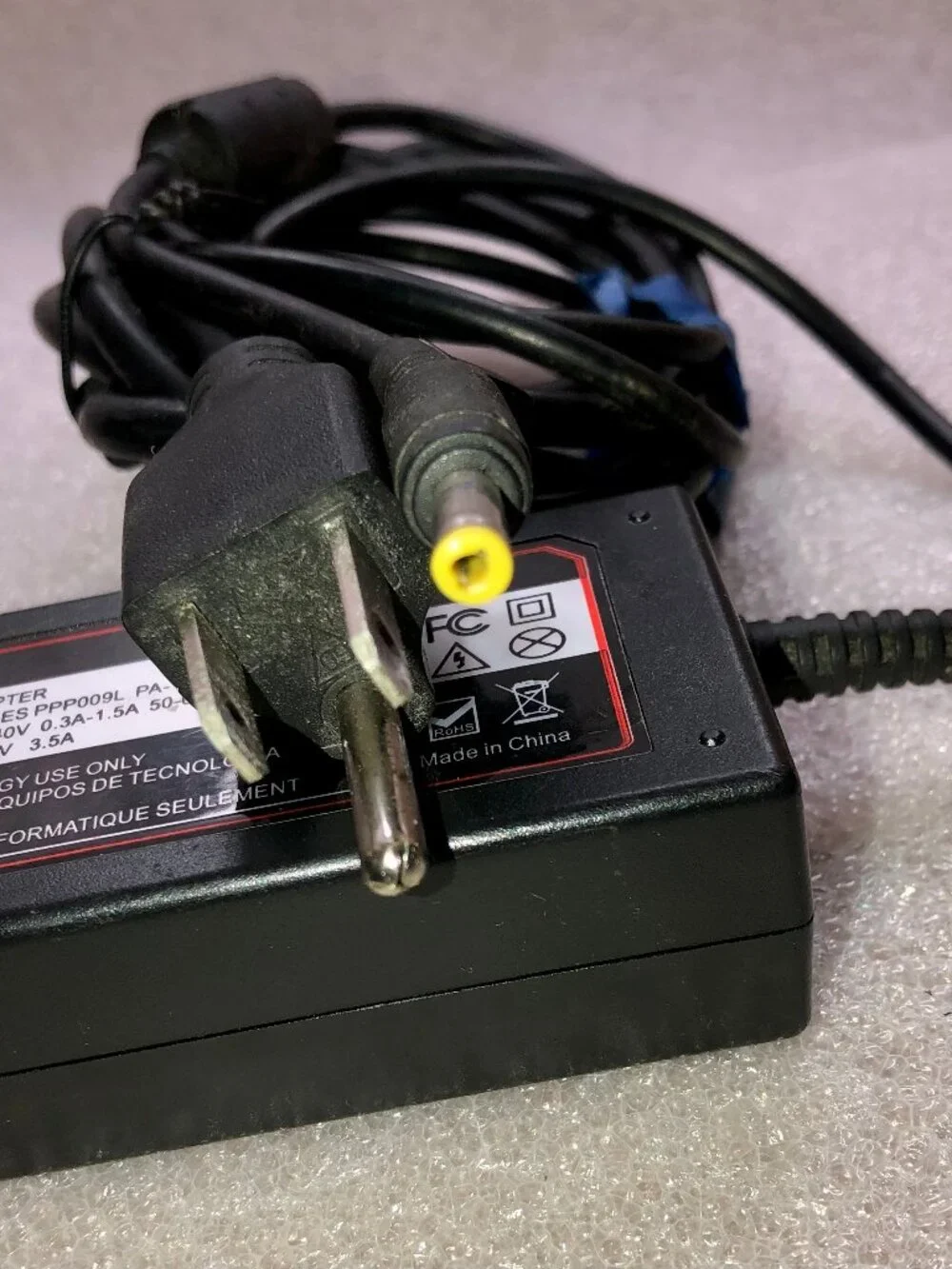 HP AC Power Adapter 18.5V 3.5A PPP009L PA-1650-02C - Preowned
